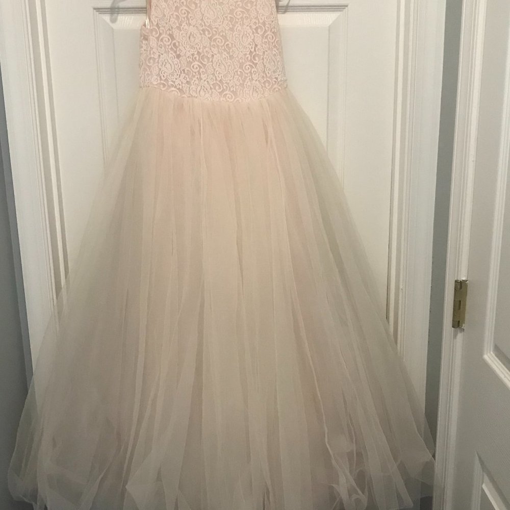 David's Bridal Flower Girl Dress